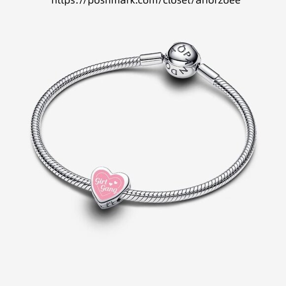 Pandora Engravable Girl Gang Heart Charm|Pendant - Picture 2 of 2